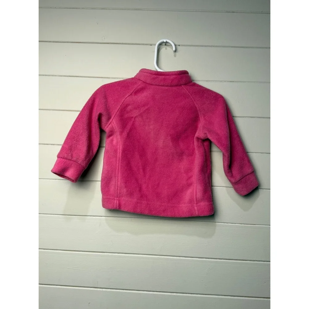 Columbia Kids Fleece‎ Jacket Pink Full Zip Size 6 12 Months Toddler